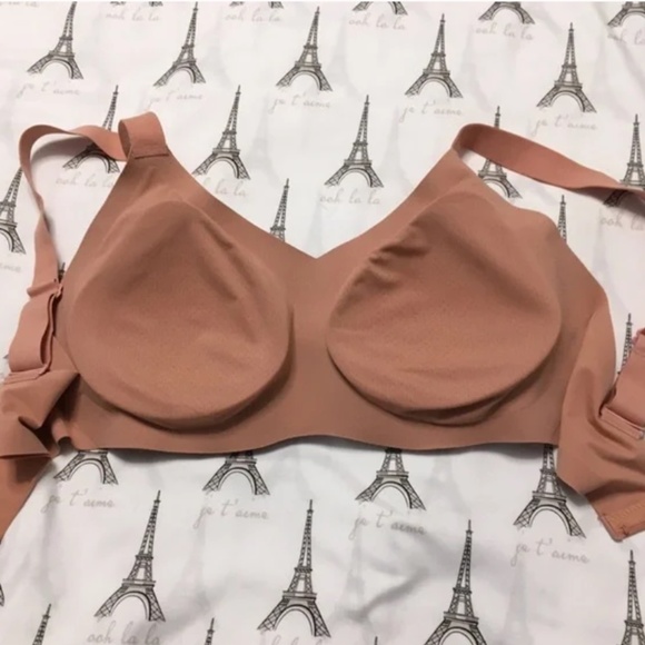 Knix Padded V-neck Bra Sz 5 Pink Ginger - Picture 5 of 7